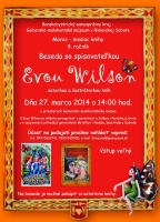 Marec – mesiac knihy „Beseda so spisovateľkou Evou Wilson“