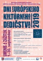 Dni európskeho kultúrneho dedičstva 2019