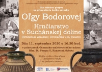 Prezentácia knihy autorky Oľgy Bodorovej Hrnčiarstvo v Suchánskej doline