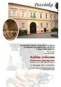 Kultúra stolovania - Vianočné menu v Rimavskej Sobote
